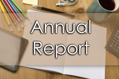 Faaliyet Raporu - metin ile iş kavramı