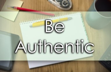 Otantik - metin ile iş kavramı olmak