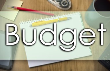 Bütçe - metin ile iş kavramı