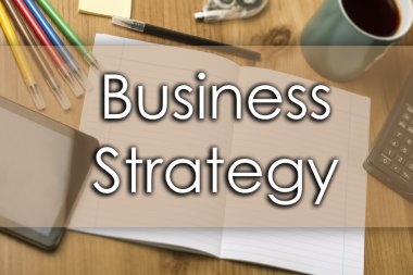İş stratejisi - metin ile iş kavramı