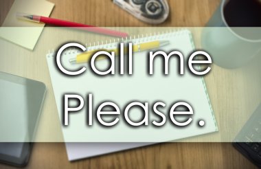 Lütfen ara beni. -iş kavramı ile metin