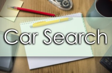 Araba arama - iş kavramı ile metin