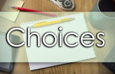 Seçenekler - iş kavramı ile metin