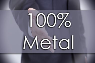 % 100 metal - iş kavramı ile metin
