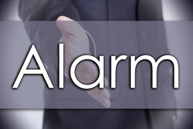 Alarm - metin ile iş kavramı