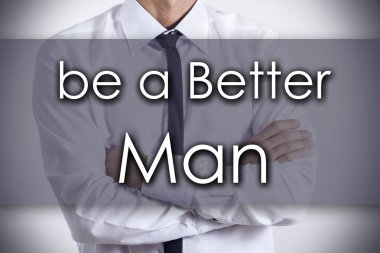 bir daha iyi adam - metin ile genç işadamı - iş kavramı olmak