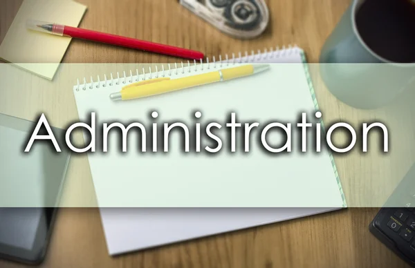 Administration -  business concept with text — Stock Photo, Image