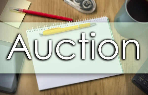 Auction -  business concept with text — Stock Photo, Image