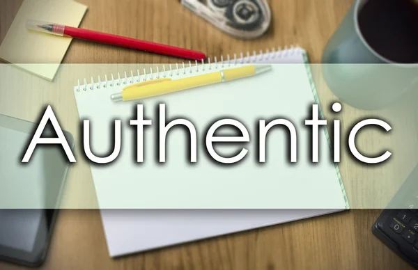 Authentic -  business concept with text — Stock Photo, Image