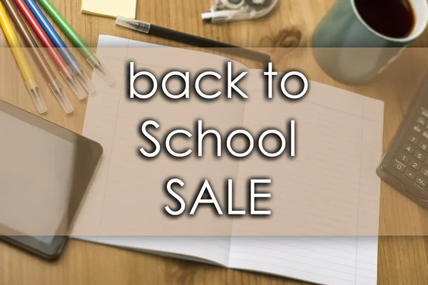 Back to School SALE - business concept with text — Stock Photo, Image
