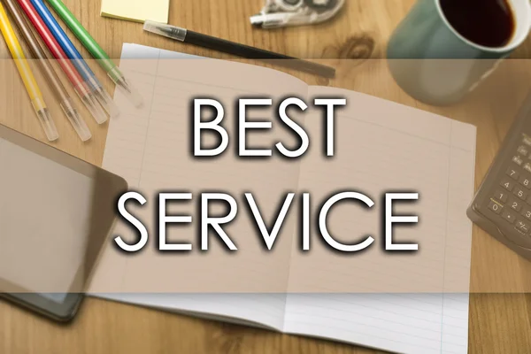 BEST SERVICE - бизнес-концепция с текстом — стоковое фото