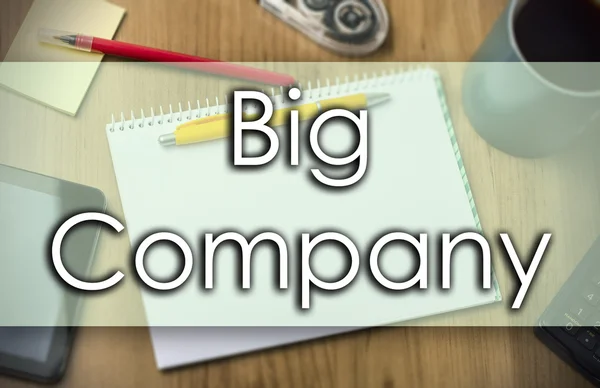 Big Company - conceito de negócio com texto — Fotografia de Stock