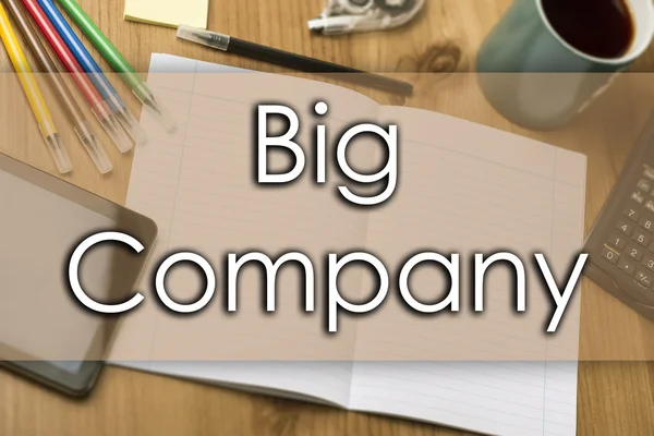 Großunternehmen - Geschäftskonzept mit Text — Stockfoto