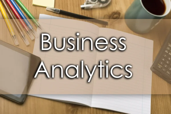 Business Analytics - бізнес-концепція з текстом — стокове фото