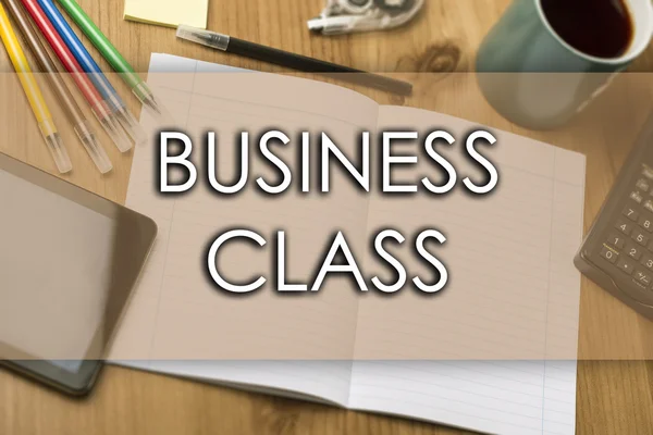 Business Class - metin ile iş kavramı — Stok fotoğraf