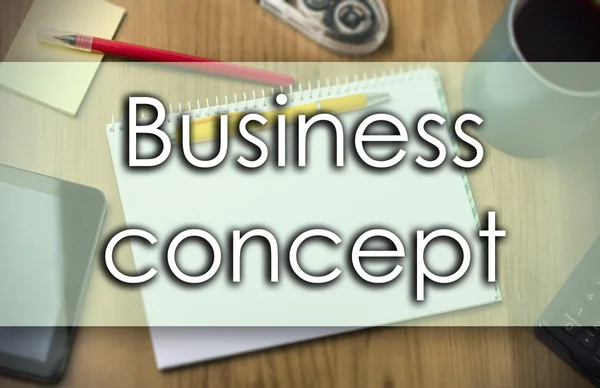Концепція бізнесу - бізнес-концепція з текстом — стокове фото