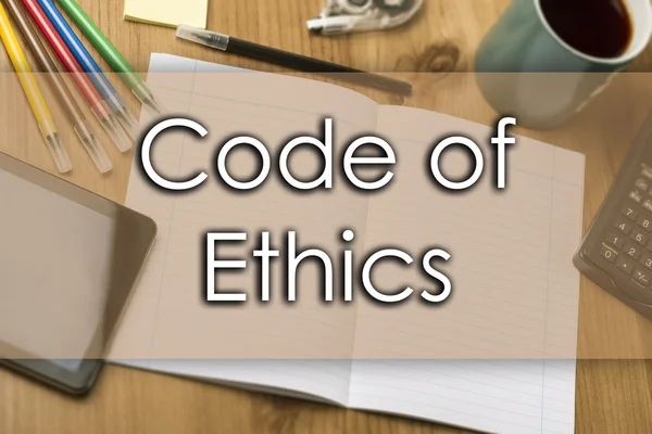 Code of Ethics - business concept with text