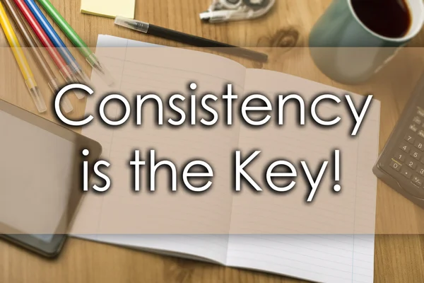 A coerência é a chave! - conceito de negócio com texto — Fotografia de Stock