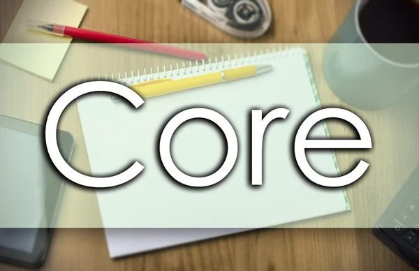 Core - бизнес-концепция с текстом — стоковое фото