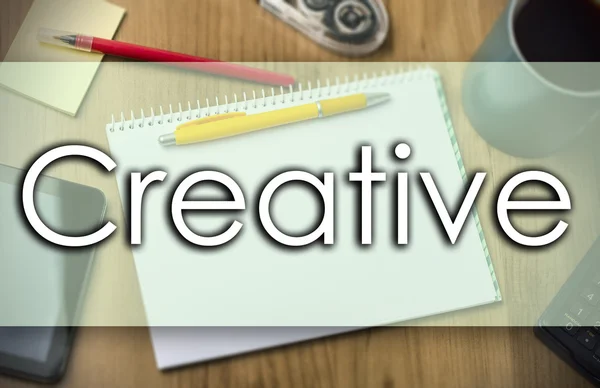 Criativa - conceito de negócio com texto — Fotografia de Stock