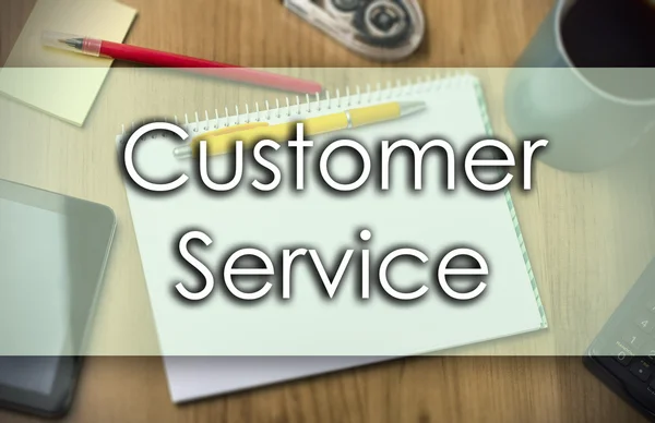 カスタマー サービス - テキストのビジネス コンセプト — ストック写真