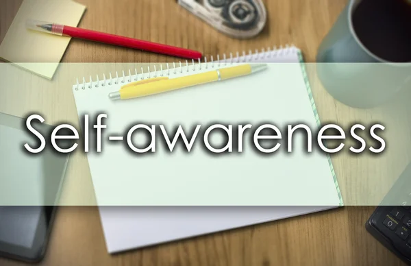 Self-awareness -  business concept with text — Stock Photo, Image