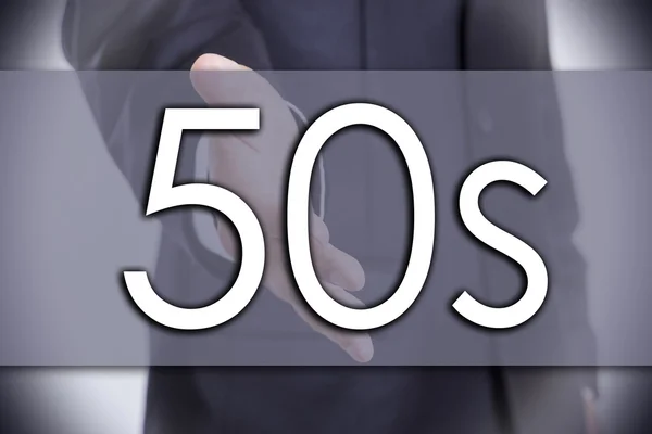 50s - conceito de negócio com texto — Fotografia de Stock