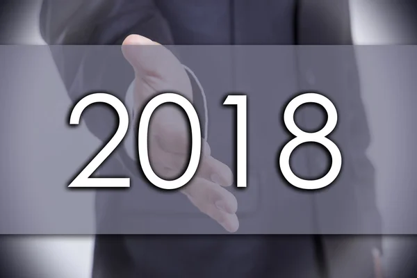 2018 - business concept met tekst — Stockfoto