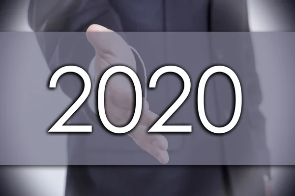 2020 - conceito de negócio com texto — Fotografia de Stock