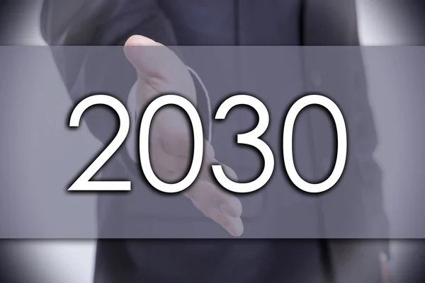 2030 - biznes koncepcja z tekstem — Zdjęcie stockowe