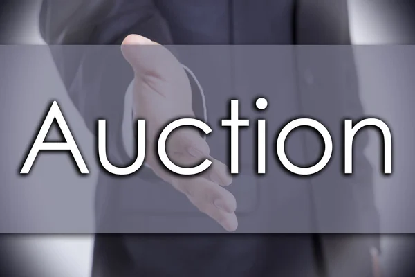 Auction - business concept with text — Stock Photo, Image