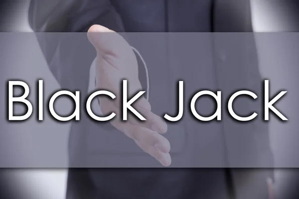 Black Jack - metin ile iş kavramı — Stok fotoğraf