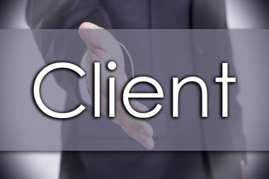 İstemci - metin ile iş kavramı