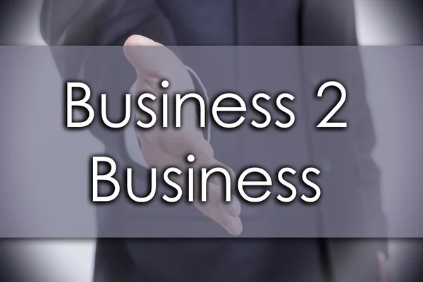 2 üzleti - üzleti koncepció, szöveg — Stock Fotó