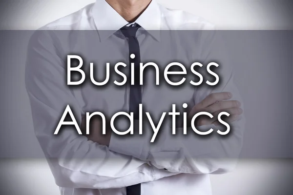 Business Analytics - Jungunternehmer mit Text - Business Conc — Stockfoto