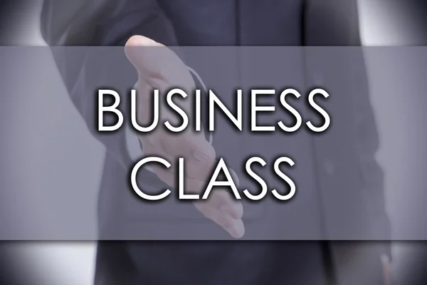 Business Class - metin ile iş kavramı — Stok fotoğraf