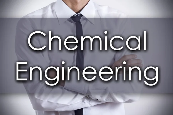 Chemical Engineering - Young businessman with text - business co