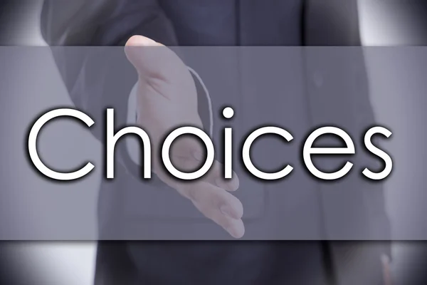 Choice - Geschäftskonzept mit Text — Stockfoto