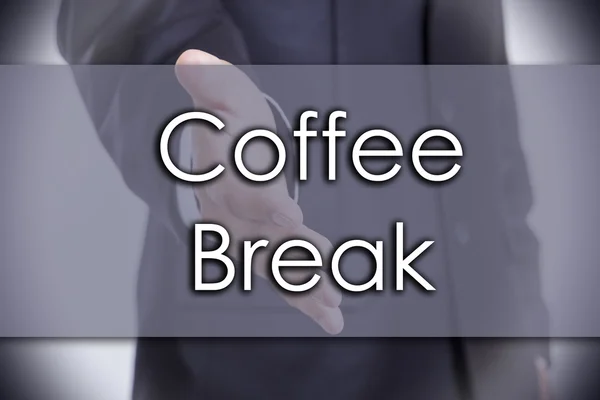 Coffee Break - conceito de negócio com texto — Fotografia de Stock