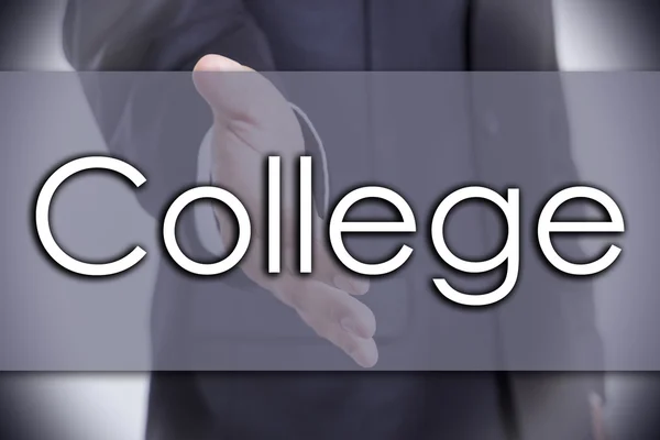 College - business concept with text — Stock Photo, Image