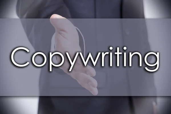 Copywriting - conceito de negócio com texto — Fotografia de Stock