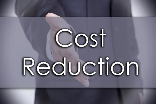 Cost Reduction - business concept with text