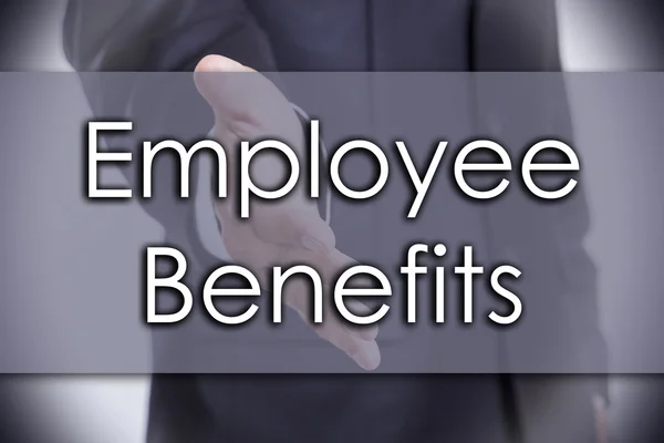 Beneficiile angajaților - concept de afaceri cu text — Fotografie, imagine de stoc