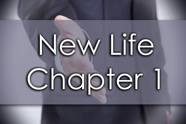 New Life Capítulo 1 - conceito de negócio com texto — Fotografia de Stock