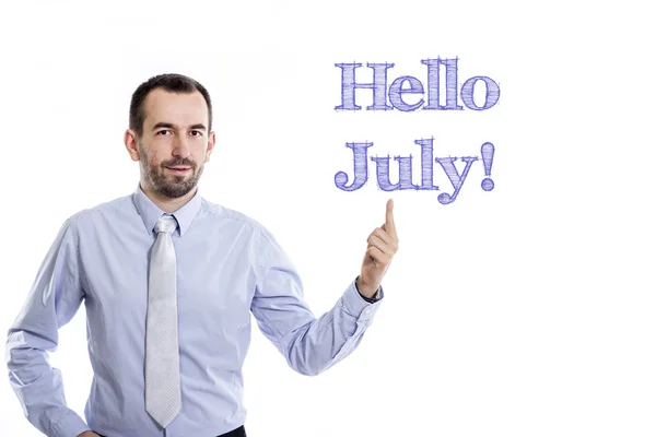 Привет июля — стоковое фото