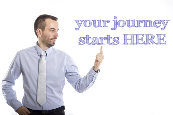 Your Journey starts HERE — Stock Photo, Image