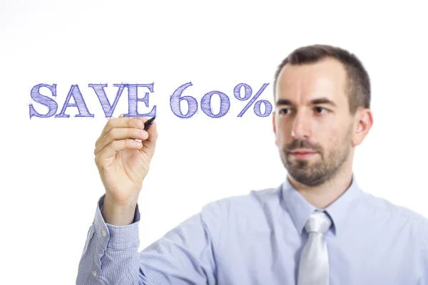 60% sparen — Stockfoto