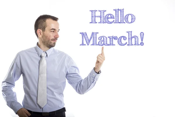 Hello March — Stock Photo, Image