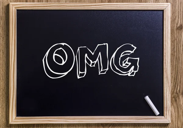 OMG - 3d anahatları belirlenmiş metin ile yeni yazı tahtası