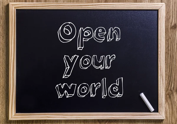 Open uw wereld — Stockfoto